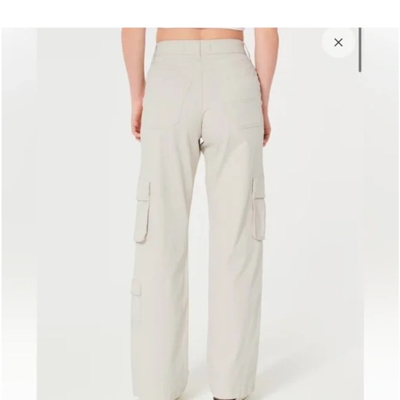 Hollister High Rise Baggy Cargo Pants Woman’s 00R Waist 24R NWT - Picture 2 of 11